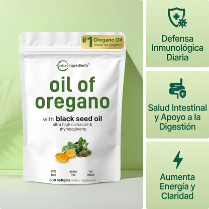 Aceite de Orégano + Semilla Negra